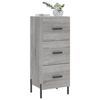 Dressoir 34,5x34x90 cm bewerkt hout grijs sonoma eikenkleurig - thumbnail