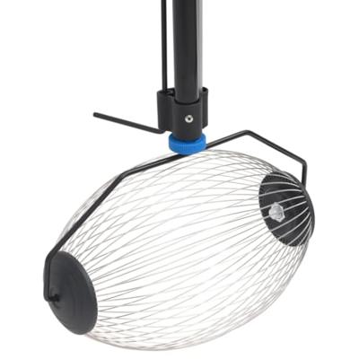 VidaXL Notenverzamelaar 127 cm staal blauw