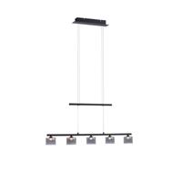 Paul Neuhaus 5-lichts hanglampHydra zwart - 2209-18 - thumbnail