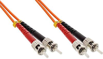 Intellinet 510325 Glasvezel Optische vezel Aansluitkabel 5.00 m Oranje [1x ST-stekker - 1x ST-stekker] 62,5/125 µ Multimode OM1