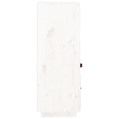 Hoge kast 34x40x108,5 cm massief grenenhout wit