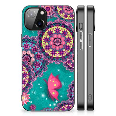 Apple iPhone 13/14 Leuk Telefoonhoesje Cirkels en Vlinders