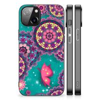 Apple iPhone 13/14 Leuk Telefoonhoesje Cirkels en Vlinders - thumbnail