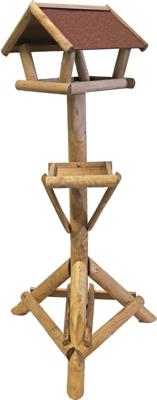 Voederhuis bruin dakleer met voerplateau Gebr. de Boon - Gebr de boon