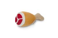 Pluche hondenspeeltje drumstick 12.5 cm - thumbnail