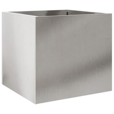 VidaXL Plantenbak 32x30x29 cm roestvrij staal zilverkleurig