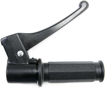 Domino gasdraaigreep armatuur "piaggio style" throttle grips alu sw 1-pull, brake leve