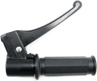 Domino gasdraaigreep armatuur "piaggio style" throttle grips alu sw 1-pull, brake leve - thumbnail
