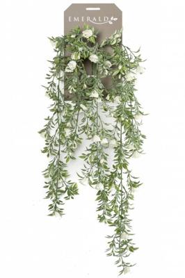 Zijdeplant Hangplant op steker Witte Roos kunstplant Driesprong Collection - Driesprong collection Zijdeplant Hangplant op steker Witte Roos kunstplant Driesprong Collection - Driesprong collection