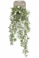 Zijdeplant Hangplant op steker Witte Roos kunstplant Driesprong Collection - Driesprong collection - thumbnail