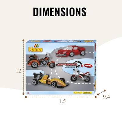 Hama strijkkralenset - racen, 4000st. - thumbnail