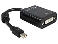 Delock 65098 Adapter mini DisplayPort 1.1 male > DVI female Passief zwart - thumbnail