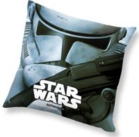 Star Wars kussen Stormtrooper junior 40 x 40 cm polyester grijs - thumbnail