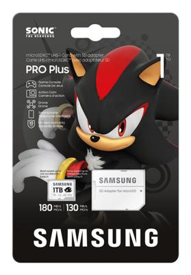 Samsung Sonic the Hedgehog PRO Plus microSD Card 1TB Micro SD-kaart Zwart