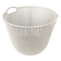 Curver knit mand rond L 30 liter oasis white - thumbnail