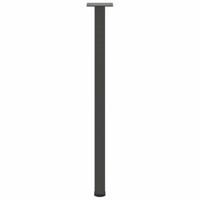 Salontafelpoten 4 st 72-74 cm staal antraciet - thumbnail