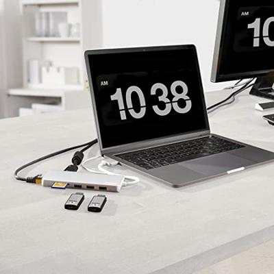 Hama USB-C dockingstation Geschikt voor merk (dockingstation): Apple MacBook Incl. laadfunctie, USB-C Power Delivery