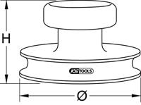 Mini-vacuümzuignap, max. 15 kg, Ø 80 mm KS Tools 140.1004 - thumbnail