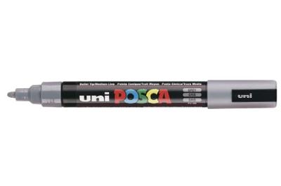 Paintmarker uni posca pc5m m grijs | 6 stuks