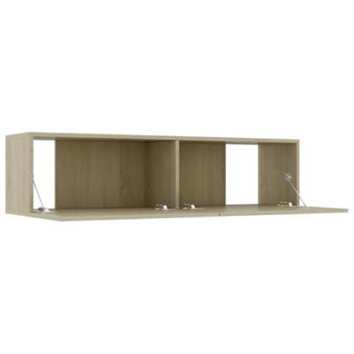 Tv-meubel 120x30x30 cm spaanplaat sonoma eikenkleurig