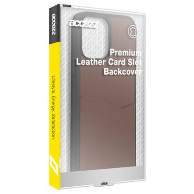 Accezz Premium Leather Card Slot Backcover Samsung Galaxy S22 Plus Telefoonhoesje Bruin Accezz Premium Leather Card Slot Backcover Samsung Galaxy S22 Plus Telefoonhoesje Bruin