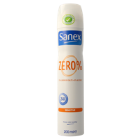Sanex Deodorant spray zero % sensitive 200 Milliliter - thumbnail