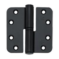 BSW kogelstiftpaumelle - RD BB 807 BV - BlackVelvet - 89x89x3 mm - draairichting 1 - zwart - thumbnail