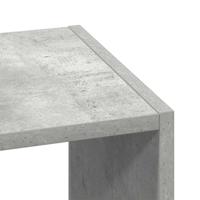 Boekenkasten 2 st stapelbaar 30x30x80cm bewerkt hout betongrijs - thumbnail