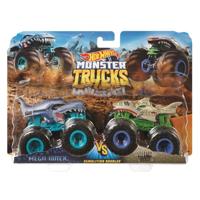 Mattel Hot Wheels Monster Trucks Mega Wrex en Leopard Shark Assorti - thumbnail