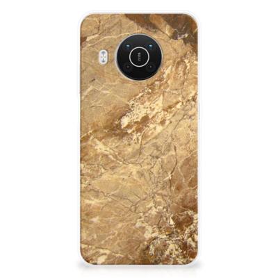 Nokia X10 | X20 | TPU | Siliconen hoesje | Marmer Creme Nokia X10 | X20 | TPU | Siliconen hoesje | Marmer Creme