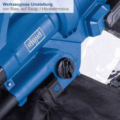 SCHEPPACH BC-BLV720-X 20V IXES accu bladblazer/stofzuiger - Debiet 210km/u - 45L - zonder accu of lader