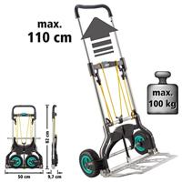 Wolfcraft TS 850 Offroad 5503000 Steekwagen Inklapbaar Laadvermogen (max.): 100 kg - thumbnail