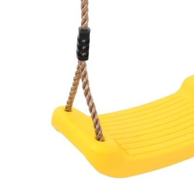 VidaXL Schommelzitje voor kinderen 1-persoons verstelbaar touw geel VidaXL Schommelzitje voor kinderen 1-persoons verstelbaar touw geel