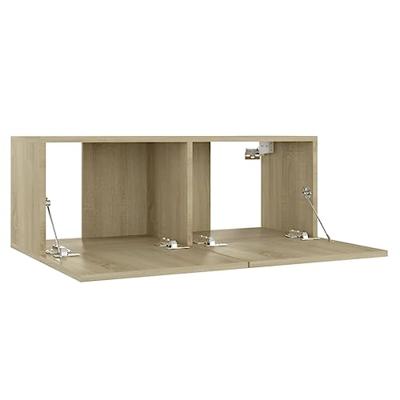 VidaXL Tv-meubel 80x30x30 cm bewerkt hout sonoma eikenkleurig VidaXL Tv-meubel 80x30x30 cm bewerkt hout sonoma eikenkleurig