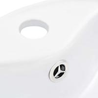 VidaXL Wastafel met overloop 36x13 cm keramiek wit - thumbnail
