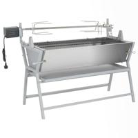 VidaXL Draaispit barbecue ijzer en roestvrij staal - thumbnail