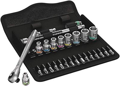 Wera Zyklop Metal 8100 SA 7 05004017001 Dopsleutelset Metrisch 1/4 (6.3 mm) 28-delig Wera Zyklop Metal 8100 SA 7 05004017001 Dopsleutelset Metrisch 1/4 (6.3 mm) 28-delig