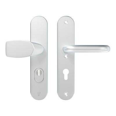 AXA Veiligheidsbeslag Oval Plus kruk Wing+U PC72 anti-kerntrek aluminium naturel AXA Veiligheidsbeslag Oval Plus kruk Wing+U PC72 anti-kerntrek aluminium naturel