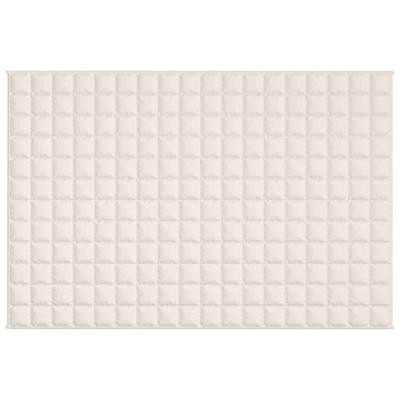 Verzwaringsdeken 122x183 cm 5 kg stof lichtcrmekleurig