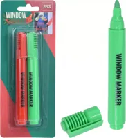 Raamstiften 2 stuks Rood & Groen - thumbnail