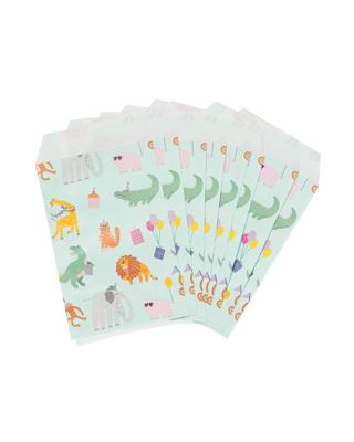 HEMA Uitdeelzakjes papier party animals 8 stuks
