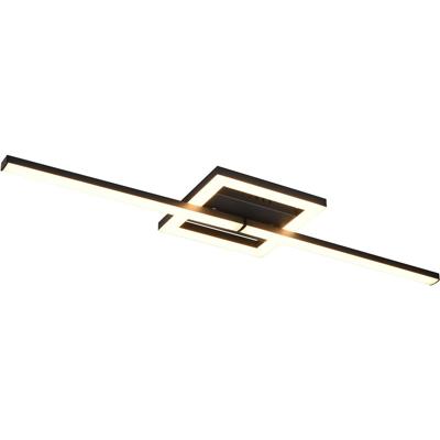 LED Plafondlamp 17W - Draaibaar Warm Wit 3000K - Mat Zwart Metaal
