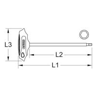 KS Tools 963.1572 Haakse schroevendraaier 3 mm - thumbnail