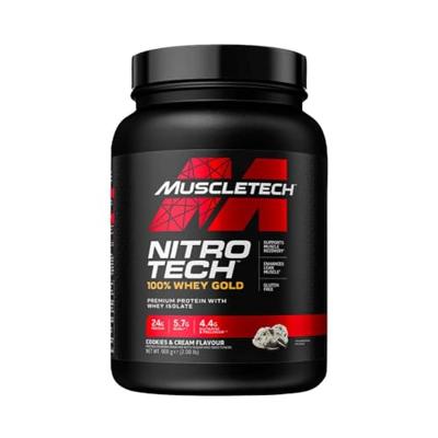 MuscleTech Nitro Tech 100% Whey Gold Cookies and Cream (908 g)