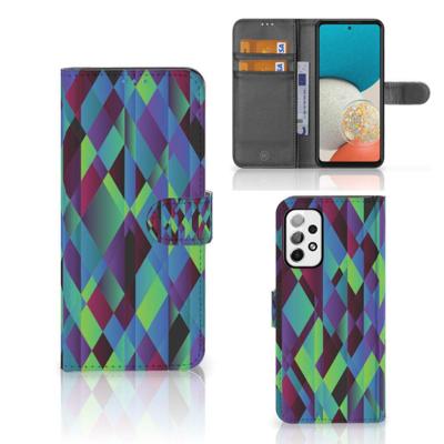 Samsung Galaxy A73 5G | Book Case | Abstract Green Blue