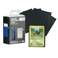 Kaarthoesjes - Konix - Matte hoesjes 66 x 91 mm, wedstrijdformaat - 100 hoesjes - Magic: The Gathering, Pokémon - Donkerblauw - thumbnail