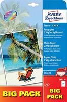 Avery-Zweckform Classic Photo Paper Inkjet 2496 Fotopapier DIN A4 180 g/m² 100 vellen Glanzend - thumbnail
