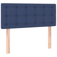 Boxspring met matras stof blauw 80x200 cm - thumbnail