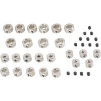 Modelcraft Assortiment stelringen Geschikt voor as: 2 mm, 3 mm, 4 mm, 5 mm, 6 mm Buitendiameter: 7 mm, 8 mm, 8 mm, 10 mm, 10 mm Dikte: 5 mm 25 onderdelen - thumbnail