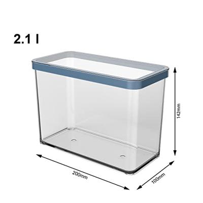 Rotho LOFT Bewaardoos 20x10x14.2 cm 2.1L Horizon Blauw/Transparant